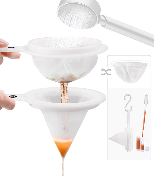 Aquarium Baby Brine Shrimp Sieve Eggshell Separator Artemia Collecting Net Kit 80 Mesh 200 Mesh for Brine Shrimp Hatchery...