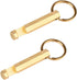 2PCS Solid Brass Keychain Beer Bottle Opener with Brass Key Rings Handcrafted in Brass Copper,?KPQ-502L?, small, Gold...