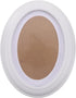 Garneck Oval Wood Picture Frame Wall Hanging Decoration 7 Inch - Send Seamless Nail and S Nail (White)...