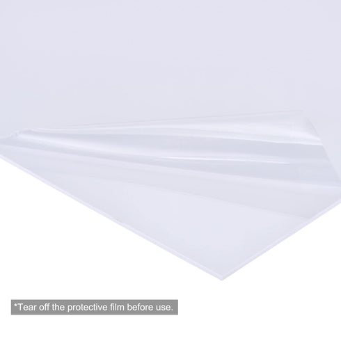 MECCANIXITY White ABS Plastic Sheet 10x8x0.06inch for Building Model, DIY Crafts, Panel, Pack of 2...