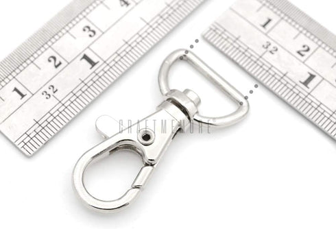 CRAFTMEMORE Swivel Lobster Claw Clasps Classic Trigger Snap Hooks CS10 Purse Landyard Clip 5/8" 3/4" 1" Pack of 10 (5/8 Inch, Antique Brass)...