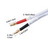 14 AWG HD Premium Soft Touch HiFi Speaker Cable with Banana Plugs (2 Pack, 6 Feet) 14 Gauge Banana Wire for Bi-Wire Bi-Amp HiFi Surround Sound Oxy...