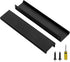 Ravinte 10 Pack Finger Pulls for Cabinets 150mm/5.9" Length Black Edge Pulls Matte Black Finger Cabinet Pulls Concealed Handles for Kitchen Drawer...
