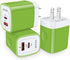 3Pieces C Charger Block, AILKIN 20W PD + QC3.0 USB-C Wall Charger Dual Port Box Cube for iPhone, Samsung Galaxy, Motorola, LG, Google Pixel, Super...
