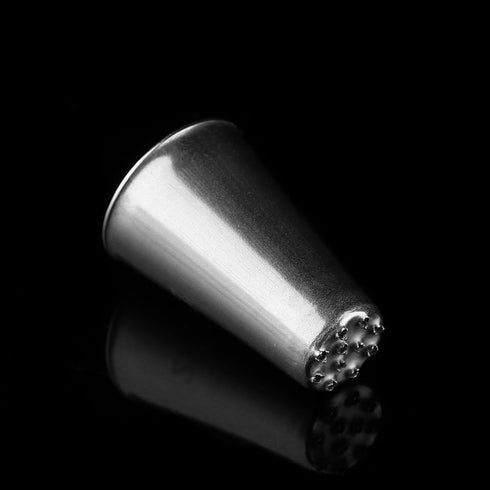 beyonday 3pcs Grass Cream Icing Nozzles Cupcake Practical Cream Piping Nozzle Tips Stainless Steel Pastry Tips Grass Fury Cake Decorating Tool (Si...