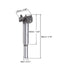 uxcell Forstner Drill Bits 25mm, Tungsten Carbide Wood Hole Saw Auger Opener Woodworking Hinge Hole Drilling Boring Bit Cutter Gray with Case...