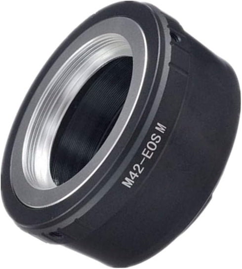 M42 to EF M Lens Adapter, M42 (42x1mm) Screw Mount Lens Compatible with EF M Mount Mirrorless Camera M1 M2 M3 M5 M6 M10 M50 M100...