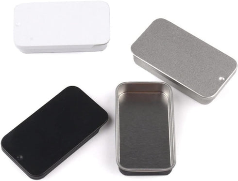 2Pcs Dental Floss Portable Case, Metal Rectangular Sliding Floss boxes Small Tins with Lids for Travel, Portable Travel Floss Box, Convenient Dent...