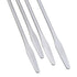 4PCS 150mm/5.9inch Laboratory Miniature Dual Head Spatula Semi Miniature Spatula Tapered Arrow Flat Head Silver Stainless Steel Miniature Dual Hea...