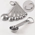 Newk 6 PCS Measuring Spoons, Stainless Steel Metal Kitchen Measuring Tools Set for Dry and Liquid Ingredients-1/8 tsp, 1/4 tsp, 1/2 tsp, 1 tsp, 1/...