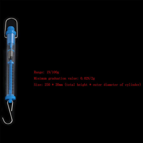Spring Scale TAODAN 5PCS 5 Sizes Scientific Plastic Transparent Tubular Spring Balance, Hanging Tube Spring Scale, 1N, 5N, 10N, 20N, 30N...