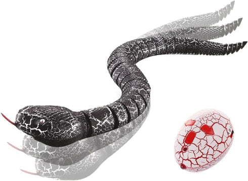 Liberty Imports 16 Inch Remote Control Rattle Snake Toy, Realistic Reptile Robot with Egg Shaped Infrared Receiver, RC Snake Prank Toy Ideal Gift ...