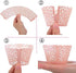 YOZATIA Vine Cupcake Wrappers, 60PCS Lace Cupcake Liners for Regular Sized Cupcake (Pink)...