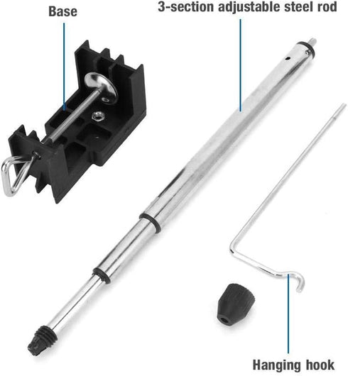 Rotary Tool Hold Hanger Stand Clamp, Telescopic Electric Mill Soft Shaft Bracket Round Grinder Holder Rotatory Grinder Mini Drill Holder Shaft Han...