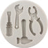 Hand Tools Silicone Mold Construction Tools Chocolate Fondant Molds Combination Wrench Molds For Cake Decorating Cupcake Topper Sugar Candy Chocol...