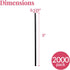 Prestee Plastic Coffee Stirrers, 2000ct, 5" - Plastic Straws, Drinks and Coffee Stir Sticks, Cocktail Swizzle Sticks, Disposable Stir Stick, Drink...