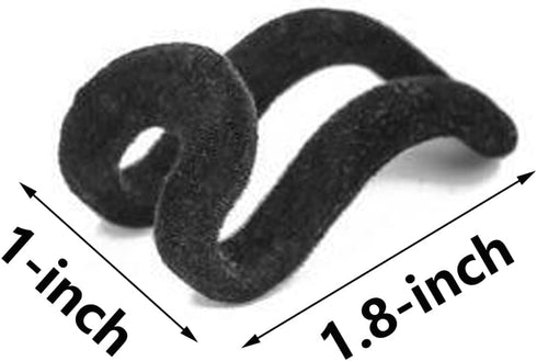 WARMBUY Velvet Hanger Connector Hooks for Closet Space Saving Cascading Hanger Organizer, Black, 40 Pack...