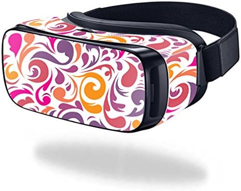 MightySkins Skin Compatible with Samsung Gear VR (Original) Cover wrap Sticker Skins Swirly Girly...