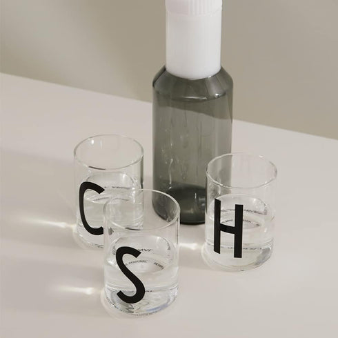 Design Letters Drinking Glasses 11 Oz | Monogrammed Gifts for Men | Tumbler Glass in Scandinavian Design | Engraved Whiskey Glasses | Initial Rock...