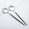 Salad Servers,Spoon and Fork Set 11.41 inch,18/10 Stainless Steel Salad Serving Titanium Plating (black silver)...