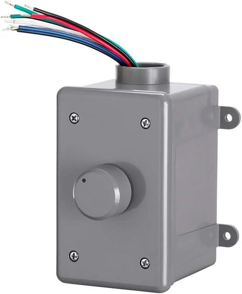 Monoprice OVC300 Rotary 300-Watt Outdoor Volume Control with Auto Impedance Matching, Weather Resistant Enclosure, for Outdoor Applications...