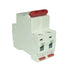 DC Miniature Circuit Breaker 6A 500V 2 Pole, DIN Rail Mount DC Circuit Breaker for Battery and Solar System, Red...