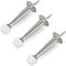 HOMOTEK 3 Pack Heavy Duty Solid Rigid Door Stop with Soft Rubber Tip, Zinc Die Cast Door Stopper Protect Wall & Door, Satin Nickel...