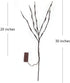 DK177 2 Pack Led Branch Light Battery Operated Lighted Branch Vase Filler Willow Tree Artificial Little Twig Power Brown 30 Inch 20 LED for Home R...