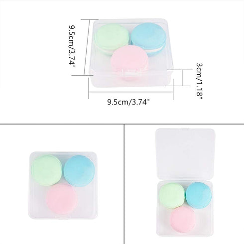 BENECREAT 10 Pack 3.74x3.74x1.18" Square Clear Plastic Bead Storage Containers Box Case with lid for Crafts, Beads, Coins, Jewelry and Watch Findi...