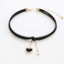 Choker Set 2 PCS Choker Necklaces Velvet Choker Set Classic Gothic Chokers (Black/Claret Red)...