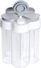 5 in 1 Salt and Pepper Shaker Travel Spice Container Portable Camping Seasoning Shaker Seasoning Condiment Jars with Lid for Home Restaurant Campi...
