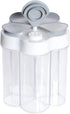 5 in 1 Salt and Pepper Shaker Travel Spice Container Portable Camping Seasoning Shaker Seasoning Condiment Jars with Lid for Home Restaurant Campi...