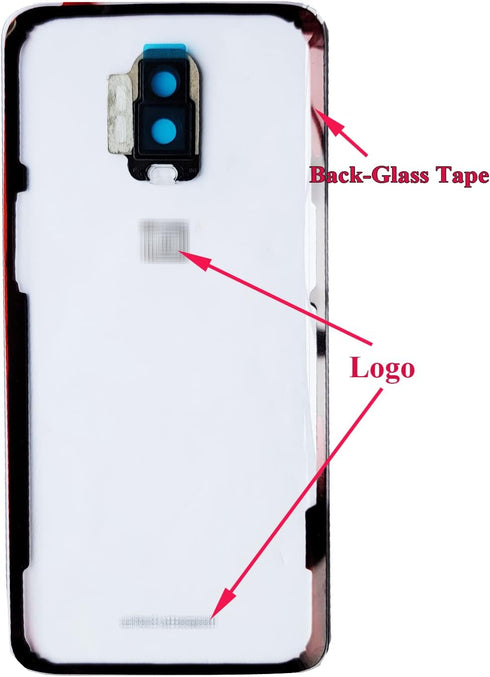 ubrokeifixit for OnePlus 6T Housing Rear Back Glass Door Cover Replacement for OnePlus 6T A6010 A6013 LTE 6.41" (Clear)...