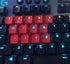 for Logitech G915TKL G913 Mechanical Keyboard UltraThin RGB Backlit NonSlip Computer Sports keycap G915 G815 G813 Texture Game 13 keycaps, red...