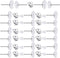 160 PCS 925 Sterling Silver Plated Earrings Posts Flat Pad Hypoallergenic Flat Pad Earring Studs with 925 Sterling Silver Earring Backs and Rubber...