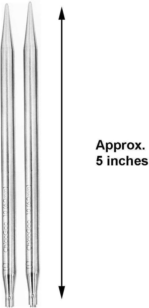 ChiaoGoo Red Lace 5 inch (13cm) Interchangeable Circular Knitting Needle Tips US Size 10.75 (7mm) 7505-10.75 with Stitch Holder...