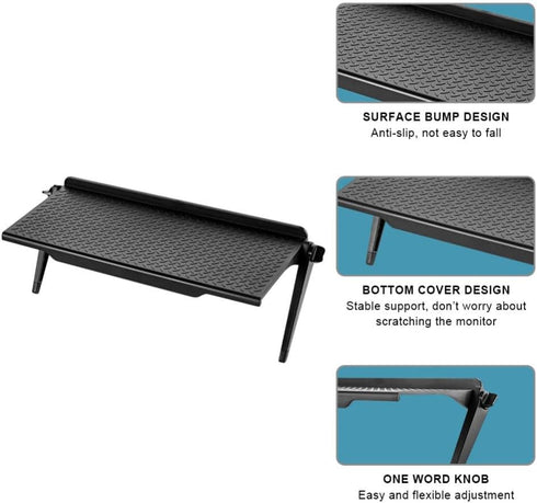 1 Park TV Top Shelf apple tv mount Monitor Shelf Screen Storage Shelf floating tv stand Router Shelf Adjustable Mount for Media Box, Game Console,...