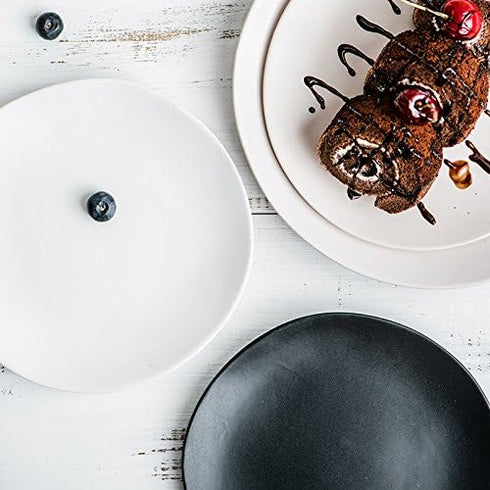 Creative Irregular Matte Ceramic Dessert Plate/Appetizer Plate/Salad Dish for Party Kitchen - 7 Inches...