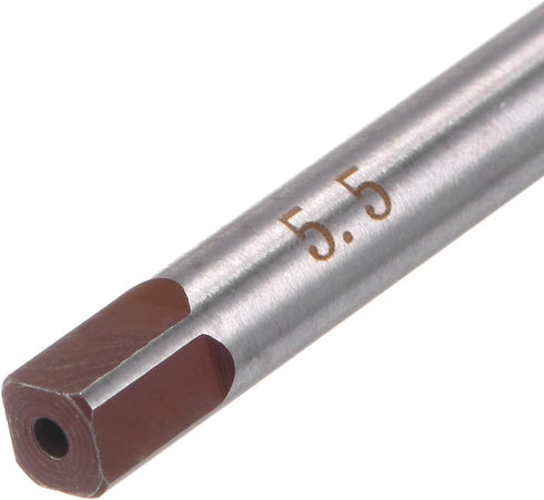 uxcell Hand Reamer 5.5mm Alloy Tool Steel H8 6 Straight Flutes Hand Milling Cutter Tool Metric Reaming Drill Bit for Metal...