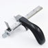 Aluminum Alloy Strip and Strap Leather Belt Cutter Leather Hand Cutting Tool with 3 Blades...