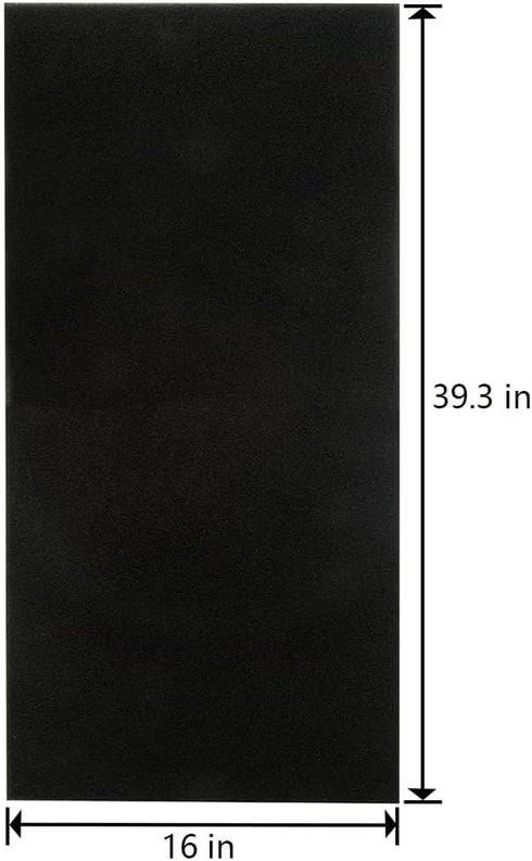 Cuttable Foam Pad Pre Filter, Can Cut to Fit Most Air Conditioner, Air Purifier, Kitchen Trash Cans, Pet Deodorizing Mat, 16.1x39.3x1/4inch(1Pack)...