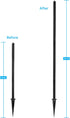 HOLACA Spike Pole Mount Ground Stake Extension Tube...