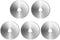 SOMOLUX 60mm Rotary Blades 5 Pack Fits OLFA,Fiskars,Truecut,DAFA Cutter Replacement, Quilting Scrapbooking Sewing Arts Crafts,Sharp and Durable...