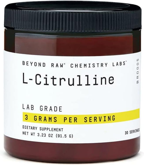 BEYOND RAW Chemistry Labs L-Citrulline Powder | Supports Peak Performance | 30 Servings...