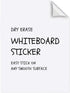 AcrossSea White Dry Erase Sheets - 6 Sheets of A4 - Adhesive Whiteboard Wallpaper Decal - White Board Contact Paper for Refrigerator, Desk, Office...