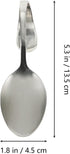 Hemoton 6pcs Bent Spoon Curved Handle Spoons Stainless Steel Salad Spoon Serving Spoons Canape Spoons Multipurpose Spoon Buffet Spoons (Silver)...