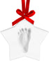Star Baby's Print Christmas Ornament, White...