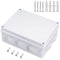 Zulkit Junction Box ABS Plastic Dustproof Waterproof IP65 Universal Electrical Boxes Project Enclosure White 7.9 x 6.1 x 3.1 inch (200 x155 x 80mm...