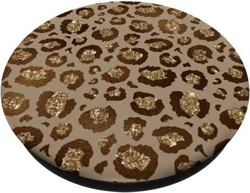 Gold Sparkle, Brown, Leopard Print, Cheetah Print PopSockets PopGrip: Swappable Grip for Phones & Tablets PopSockets Adhesive PopGrip...