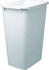 Knape & Vogt QT50PB-W 50 Quart Polymer Replacement Trash Can, 21.56-Inch by 15.55-Inch by 11.13-Inch, White...